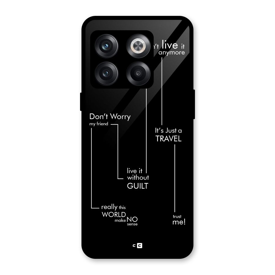 Quotes Of Life Glass Back Case for OnePlus 10T