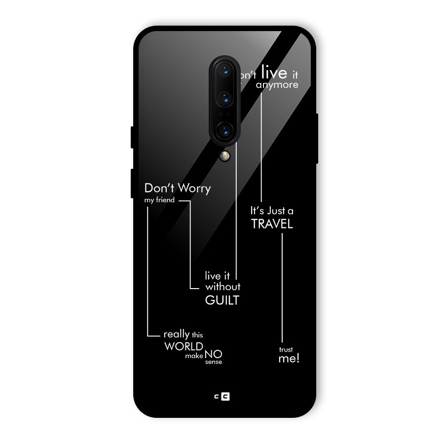 Quotes Of Life Glass Back Case for OnePlus 7 Pro