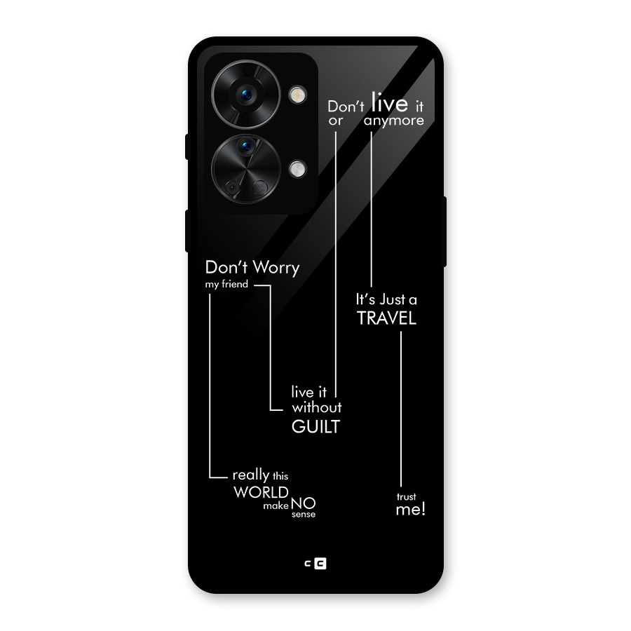 Quotes Of Life Glass Back Case for OnePlus Nord 2T