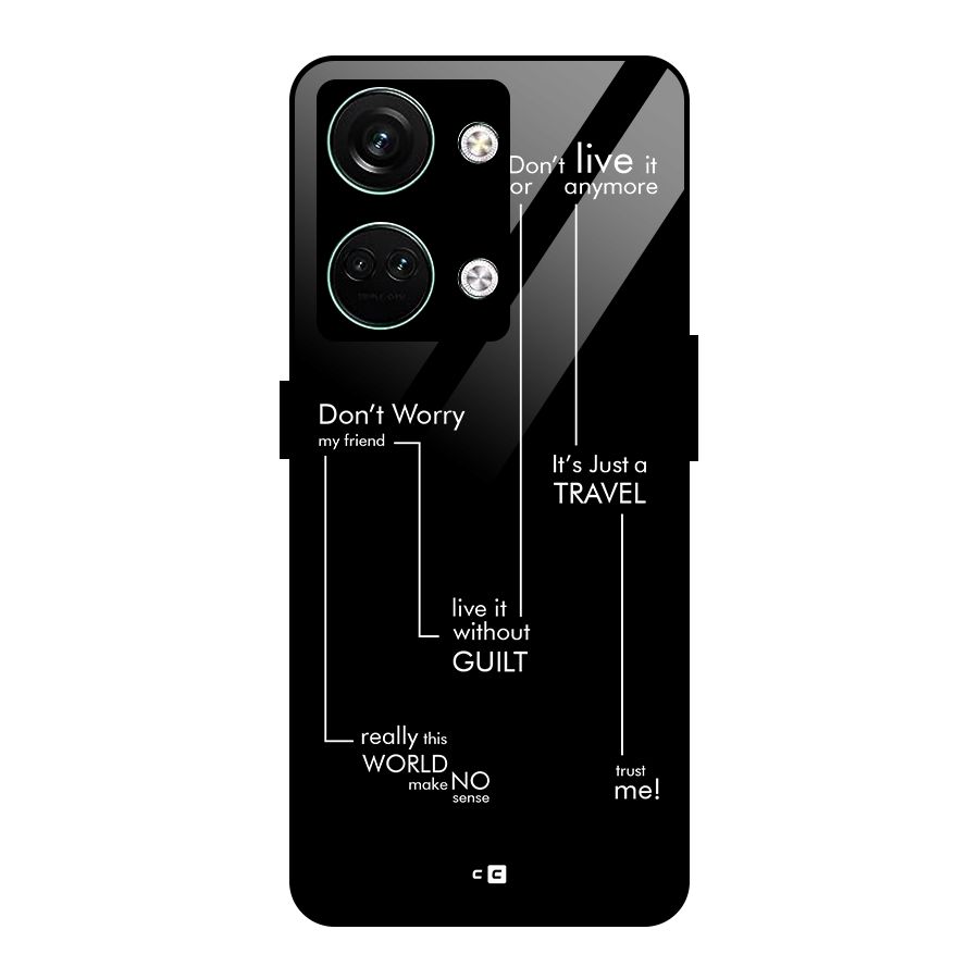 Quotes Of Life Glass Back Case for Oneplus Nord 3
