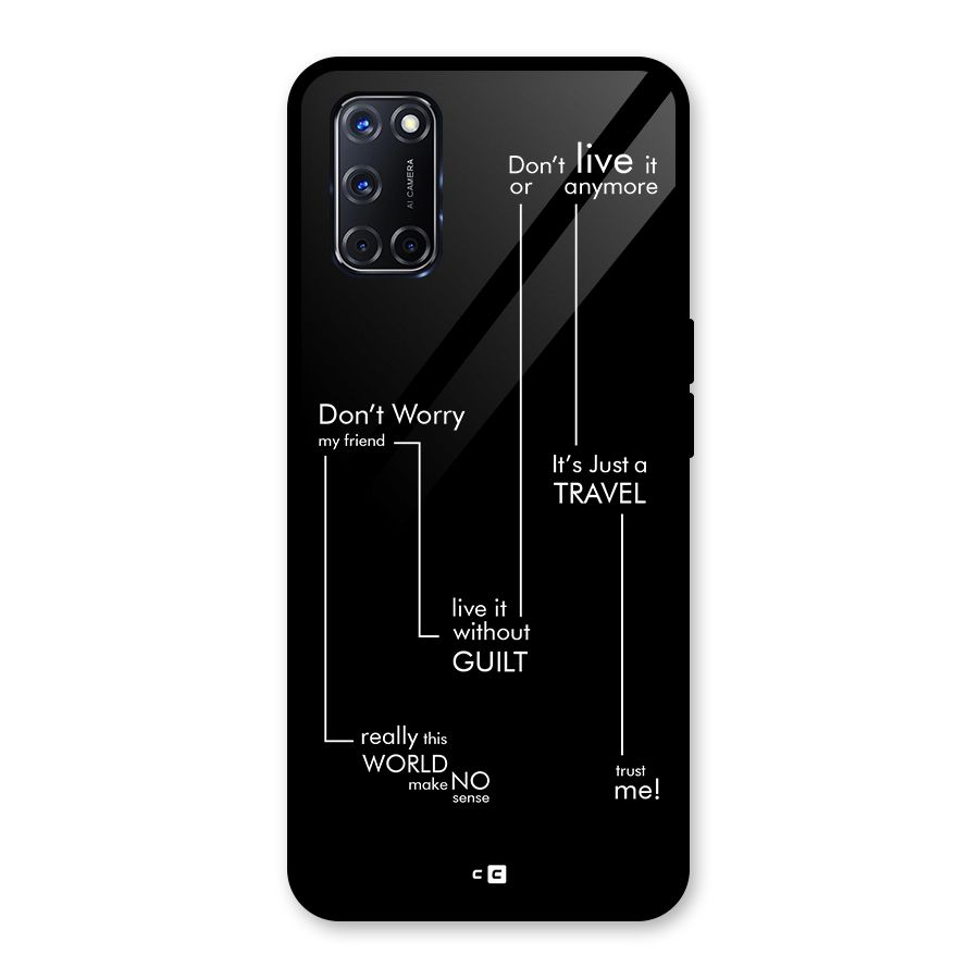 Quotes Of Life Glass Back Case for Oppo A52