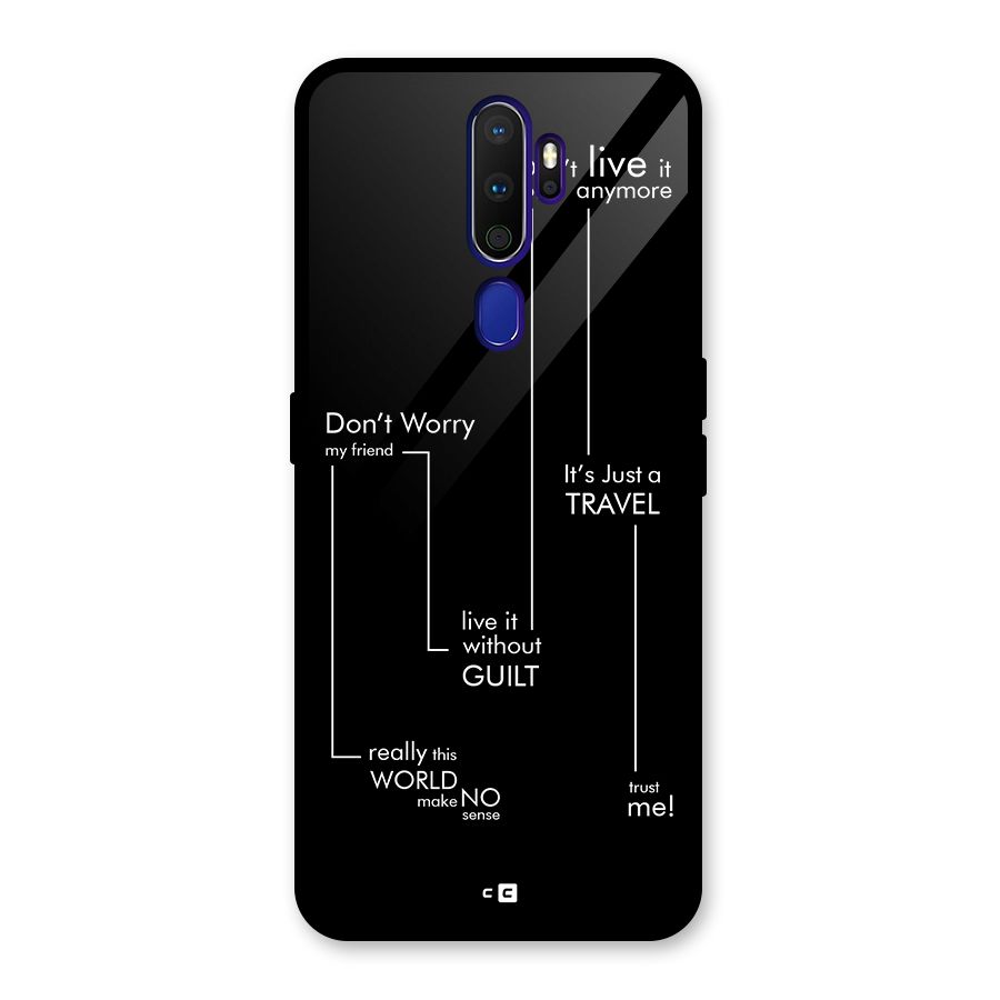 Quotes Of Life Glass Back Case for Oppo A9 (2020)