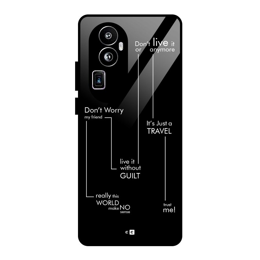 Quotes Of Life Glass Back Case for Oppo Reno10 Pro Plus