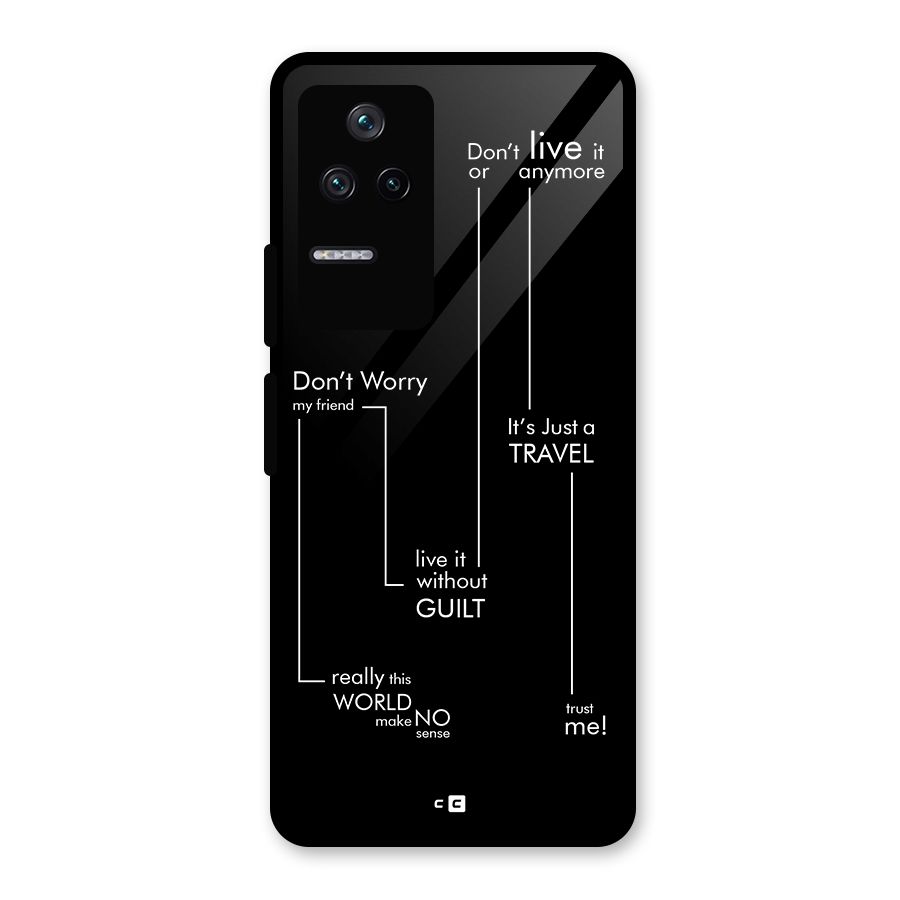 Quotes Of Life Glass Back Case for Poco F4 5G