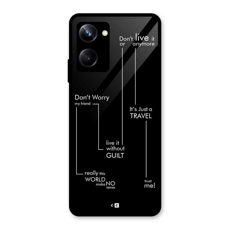 Quotes Of Life Glass Back Case for Realme 10 Pro