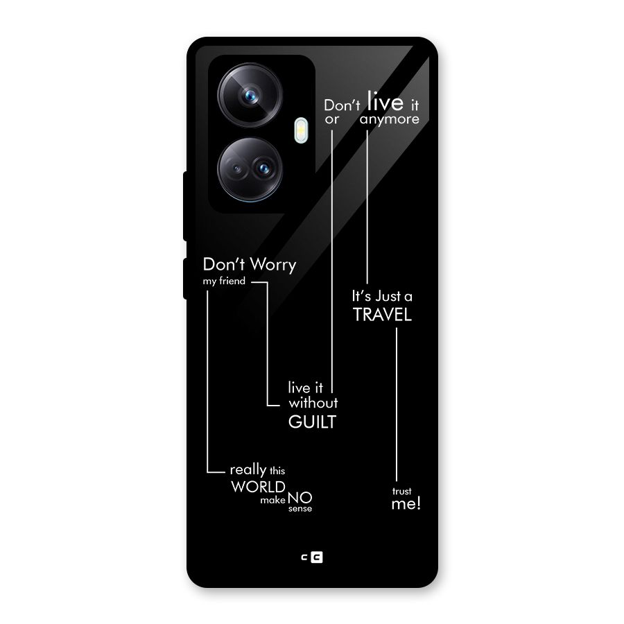 Quotes Of Life Glass Back Case for Realme 10 Pro Plus