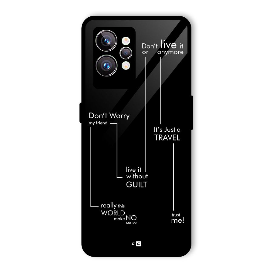 Quotes Of Life Glass Back Case for Realme GT2 Pro