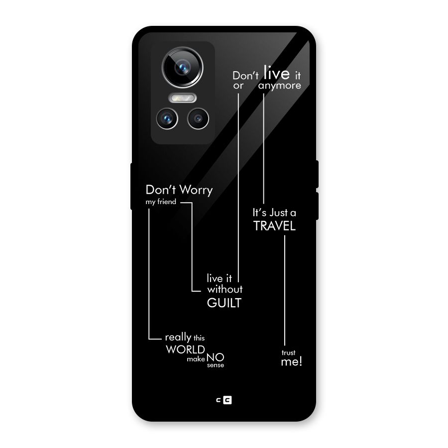 Quotes Of Life Glass Back Case for Realme GT Neo 3