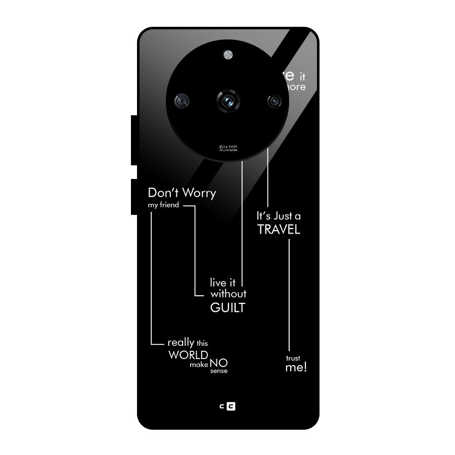 Quotes Of Life Glass Back Case for Realme Narzo 60 5G