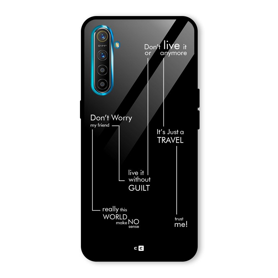 Quotes Of Life Glass Back Case for Realme XT