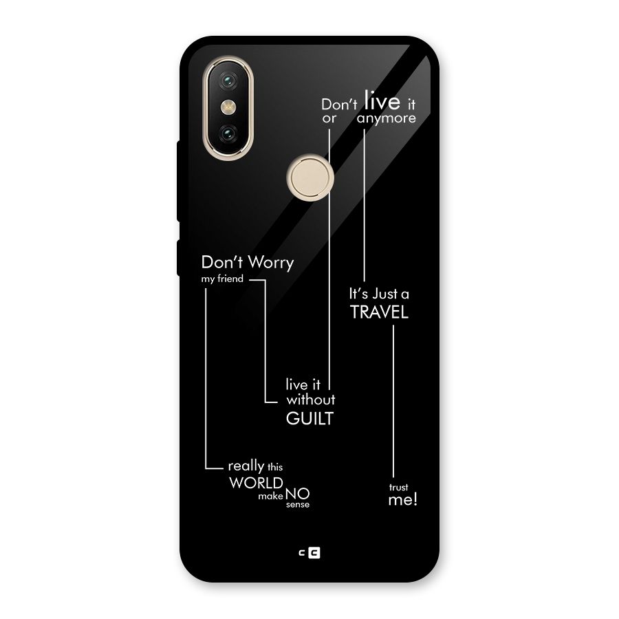 Quotes Of Life Glass Back Case for Redmi A2