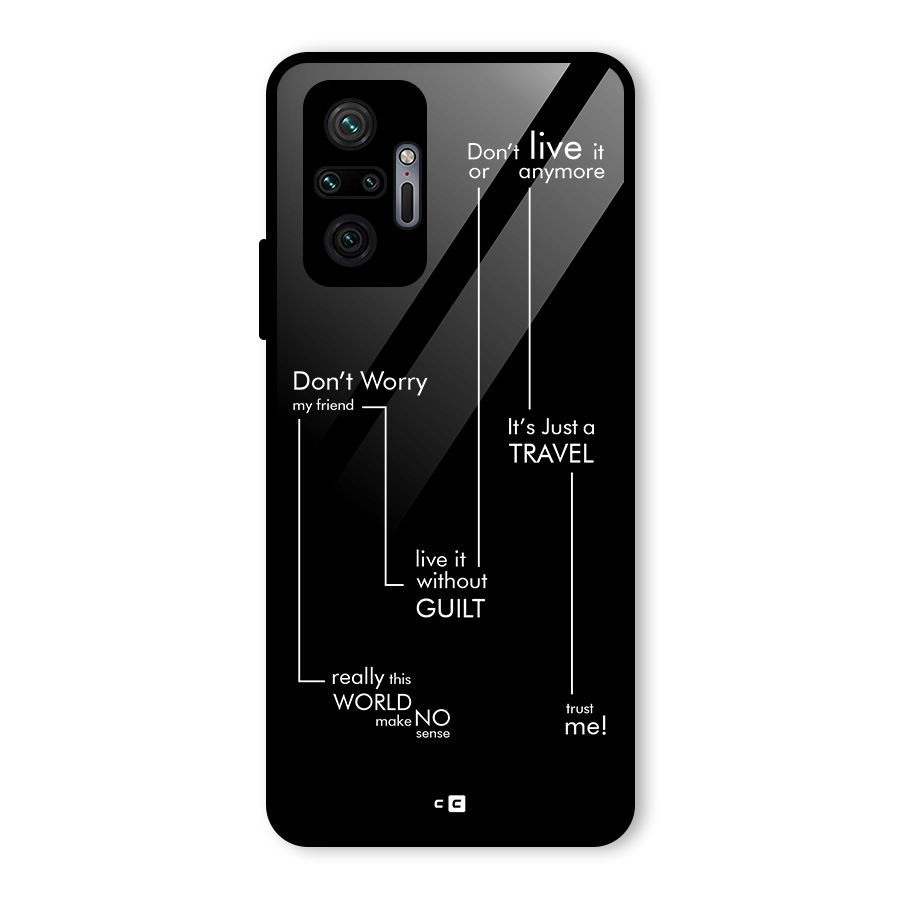 Quotes Of Life Glass Back Case for Redmi Note 10 Pro