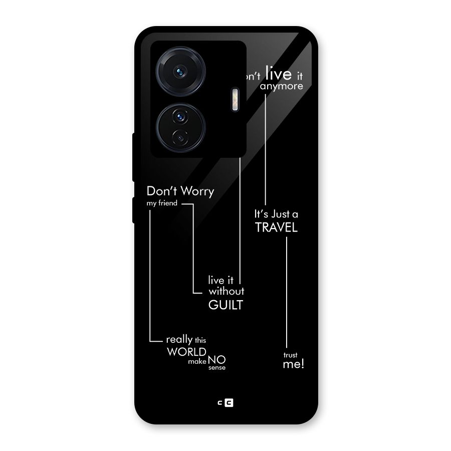 Quotes Of Life Glass Back Case for Vivo T1 Pro