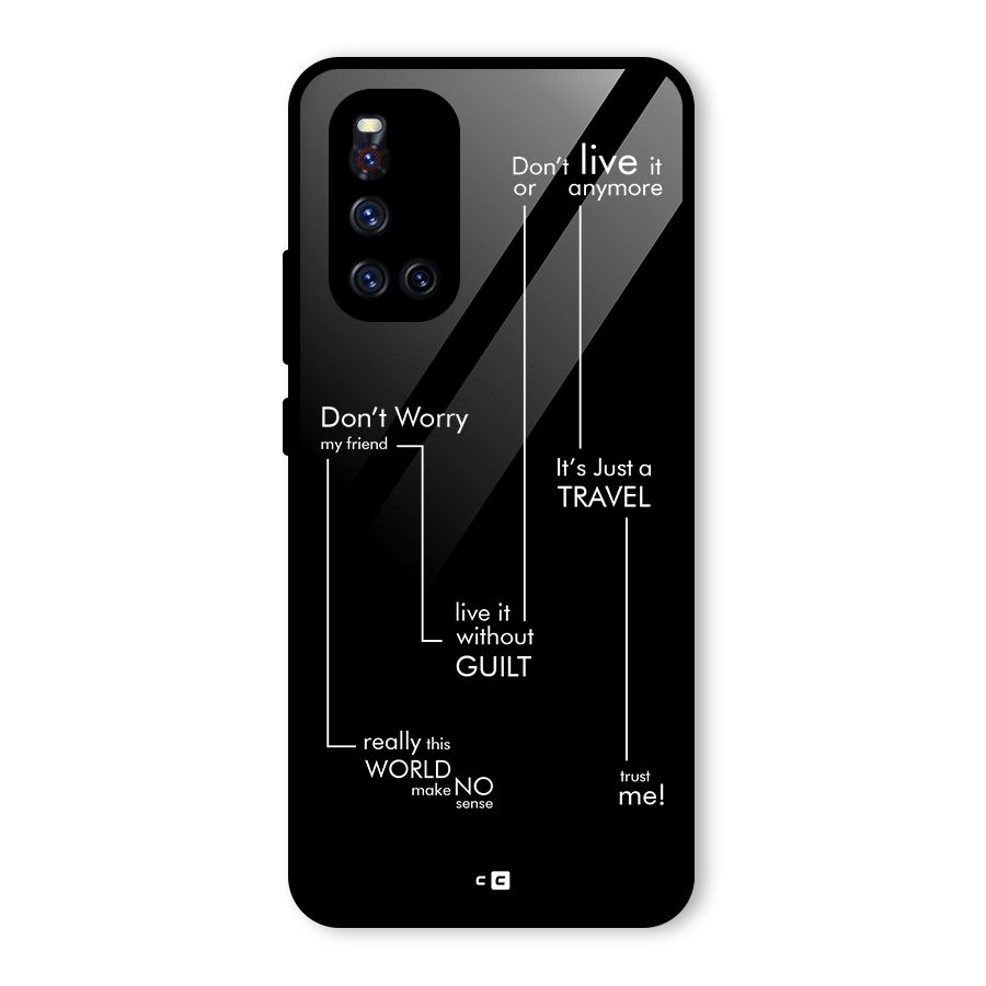 Quotes Of Life Glass Back Case for Vivo V19