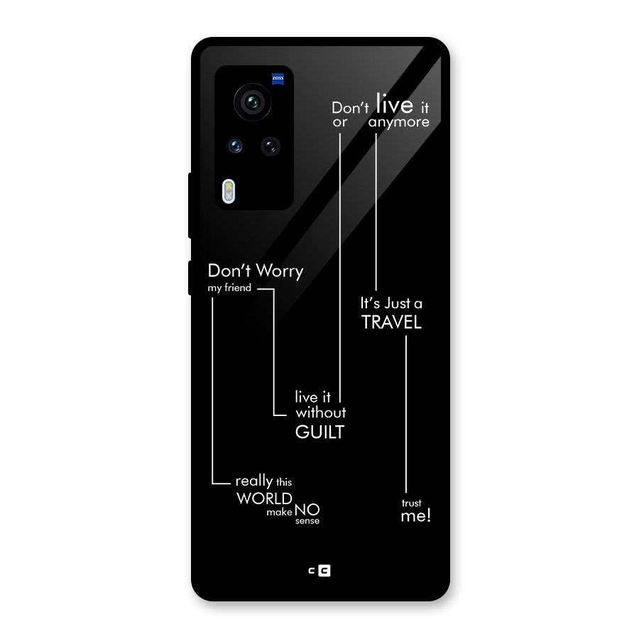 Quotes Of Life Glass Back Case for Vivo X60 Pro