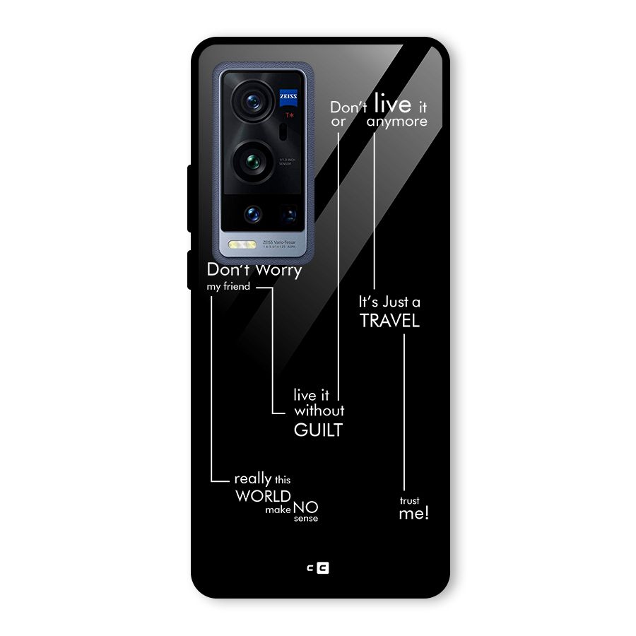Quotes Of Life Glass Back Case for Vivo X60 Pro Plus