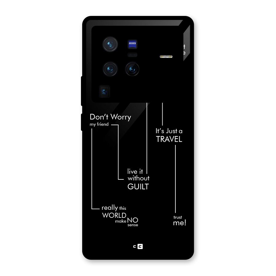Quotes Of Life Glass Back Case for Vivo X80 Pro