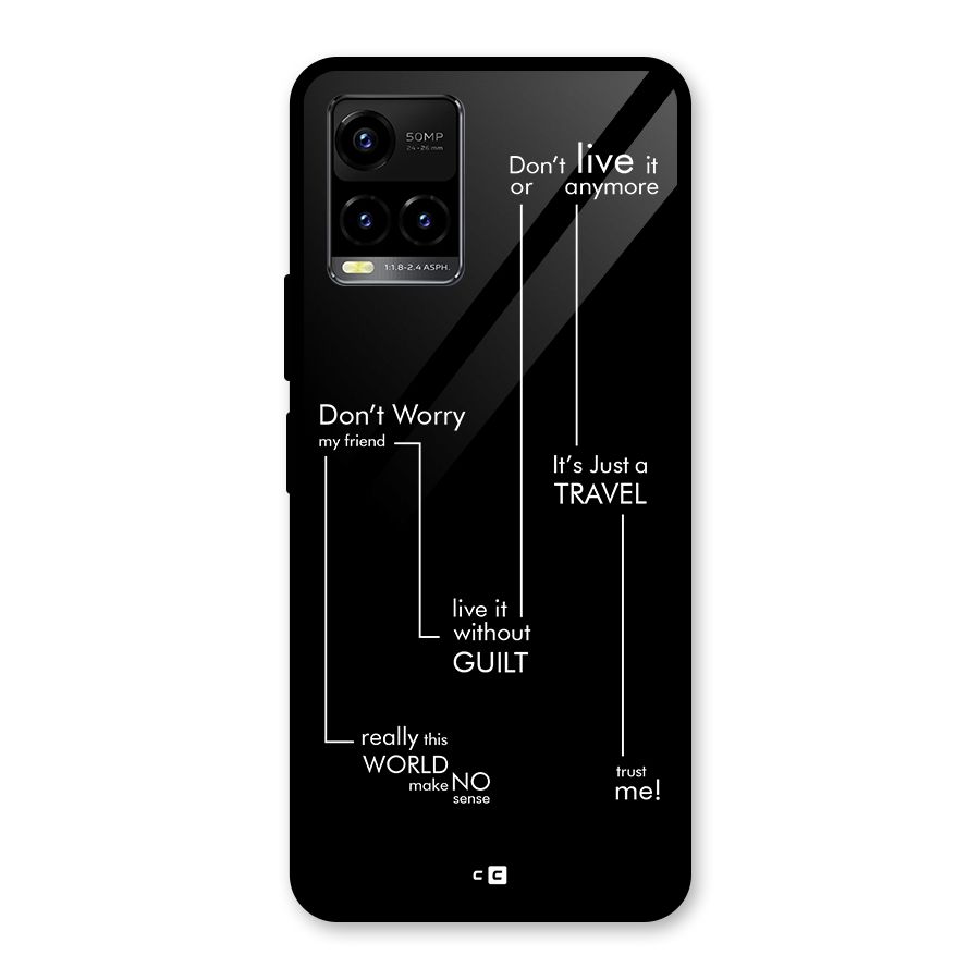 Quotes Of Life Glass Back Case for Vivo Y21 2021