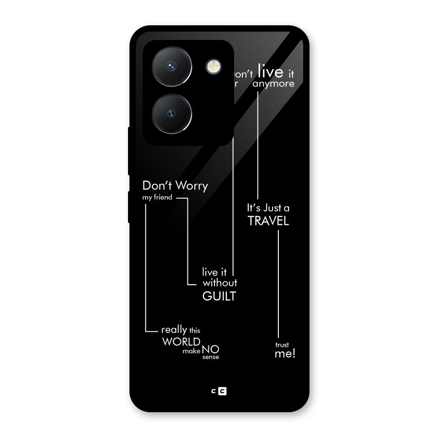 Quotes Of Life Glass Back Case for Vivo Y36