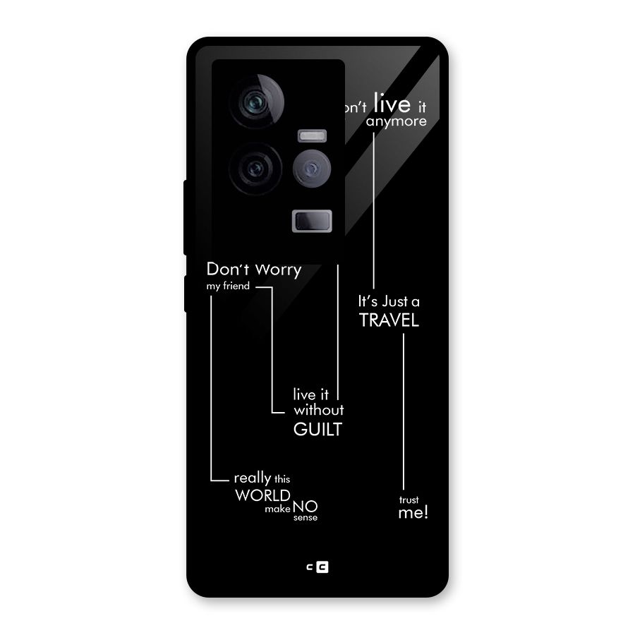 Quotes Of Life Glass Back Case for Vivo iQOO 11 5G