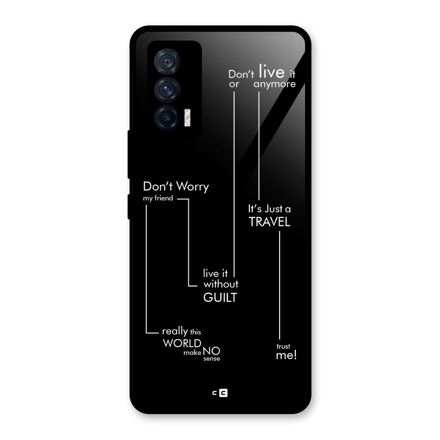 Quotes Of Life Glass Back Case for Vivo iQOO 7 5G