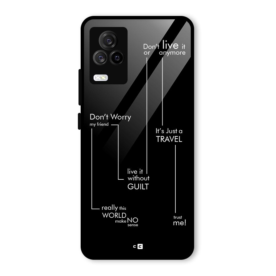 Quotes Of Life Glass Back Case for Vivo iQOO 7 Legend 5G