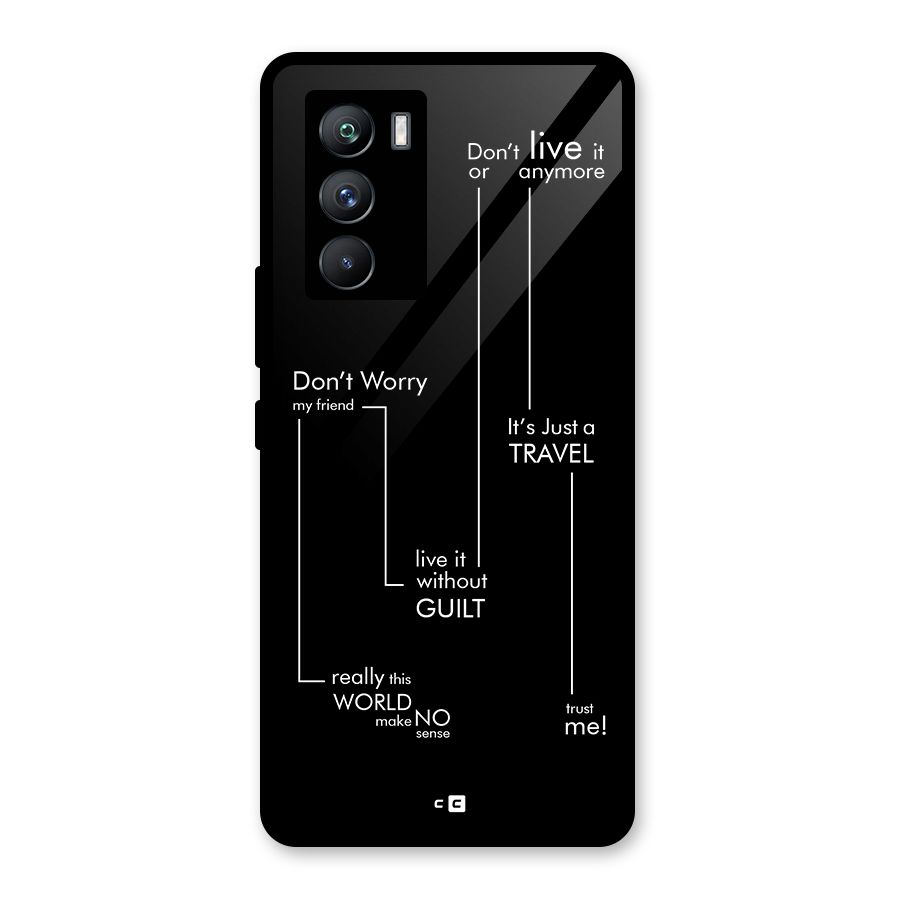 Quotes Of Life Glass Back Case for Vivo iQOO 9 SE