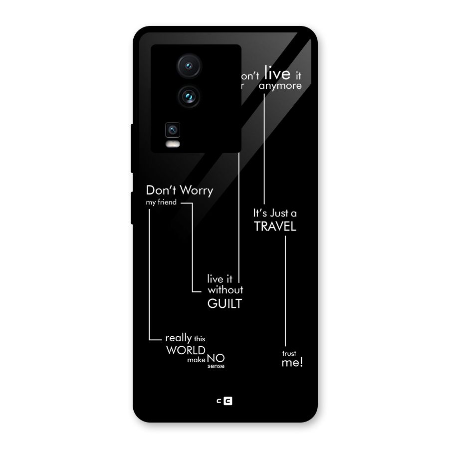 Quotes Of Life Glass Back Case for Vivo iQOO Neo 7 Pro