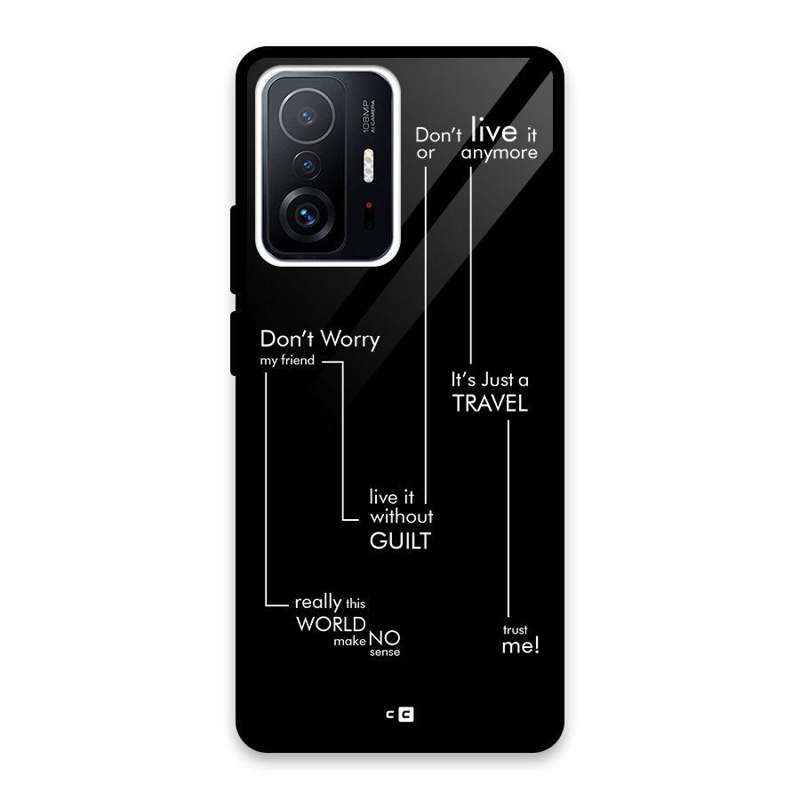 Quotes Of Life Glass Back Case for Xiaomi 11T Pro