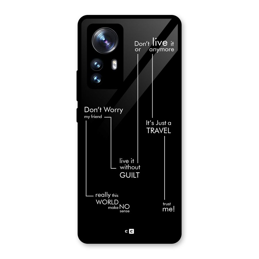 Quotes Of Life Glass Back Case for Xiaomi 12 Pro