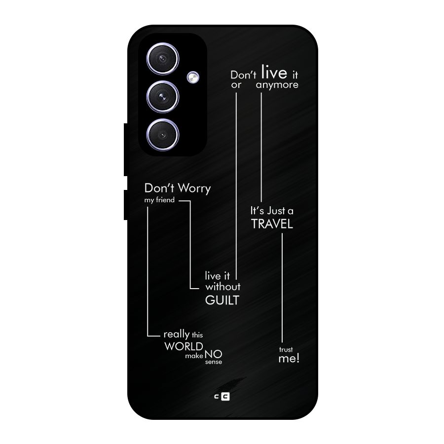 Quotes Of Life Metal Back Case for Galaxy A54