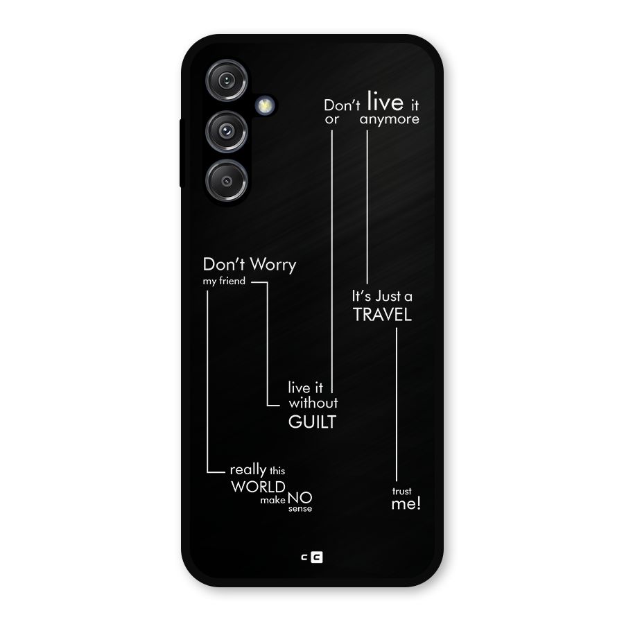 Quotes Of Life Metal Back Case for Galaxy M34 5G