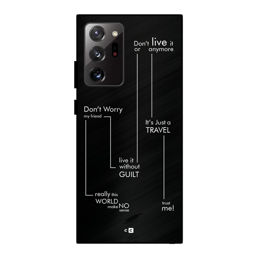 Quotes Of Life Metal Back Case for Galaxy Note 20 Ultra