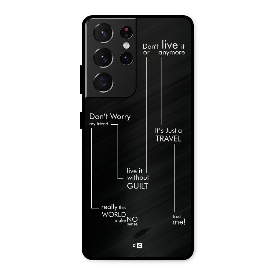 Quotes Of Life Metal Back Case for Galaxy S21 Ultra 5G