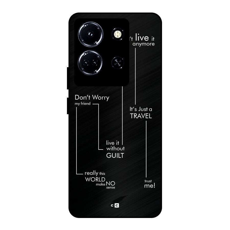 Quotes Of Life Metal Back Case for Infinix Note 30 5G