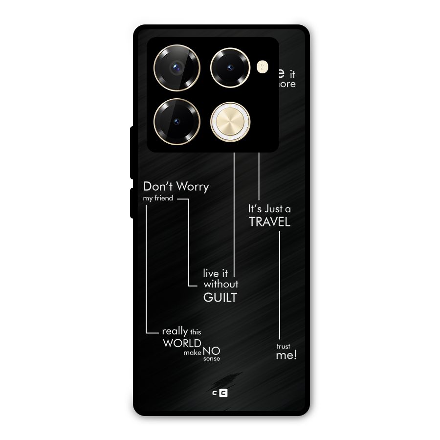 Quotes Of Life Metal Back Case for Infinix Note 40 Pro
