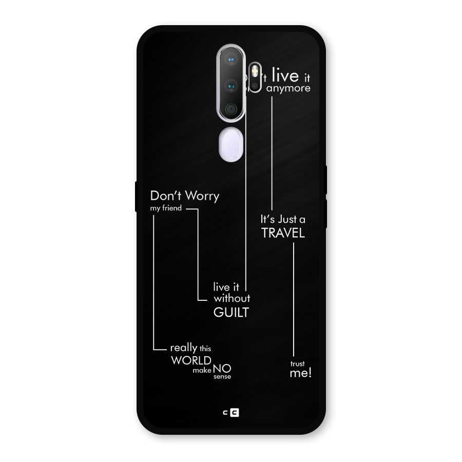 Quotes Of Life Metal Back Case for Oppo A5 (2020)
