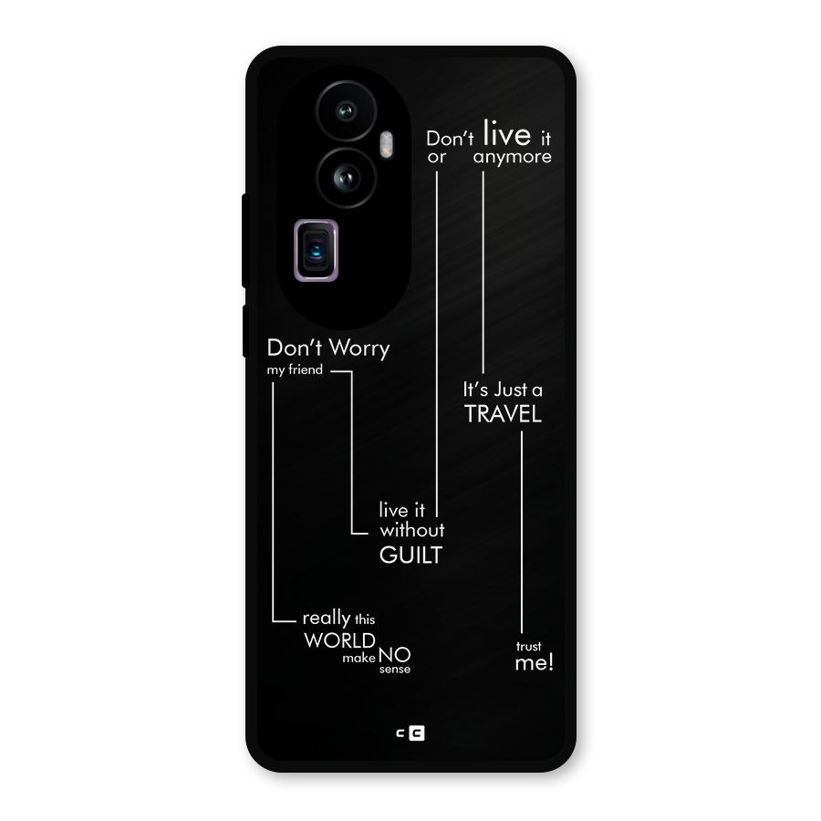 Quotes Of Life Metal Back Case for Oppo Reno10 Pro Plus