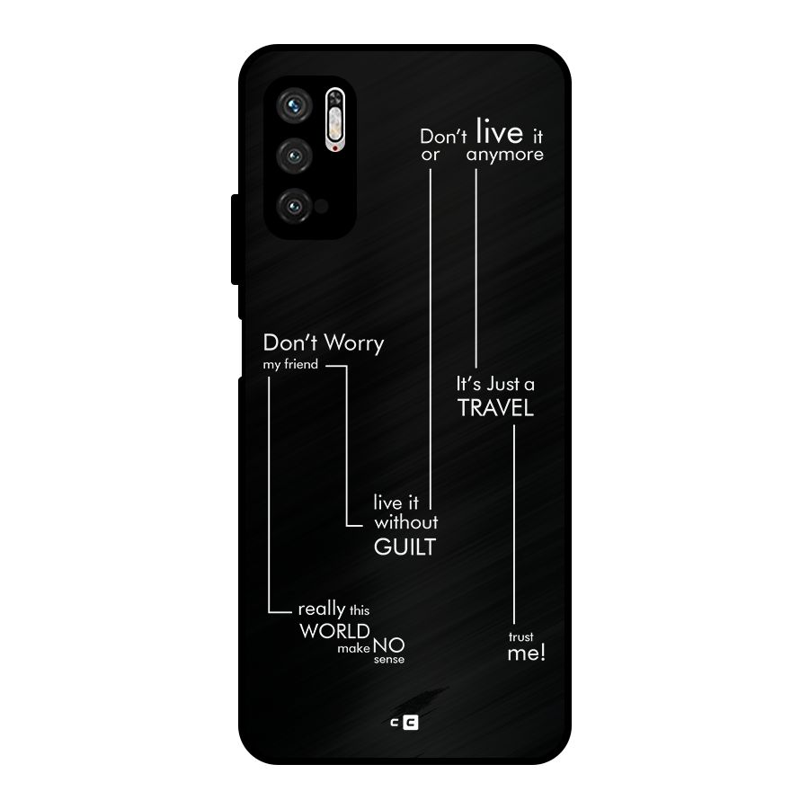 Quotes Of Life Metal Back Case for Poco M3 Pro 5G