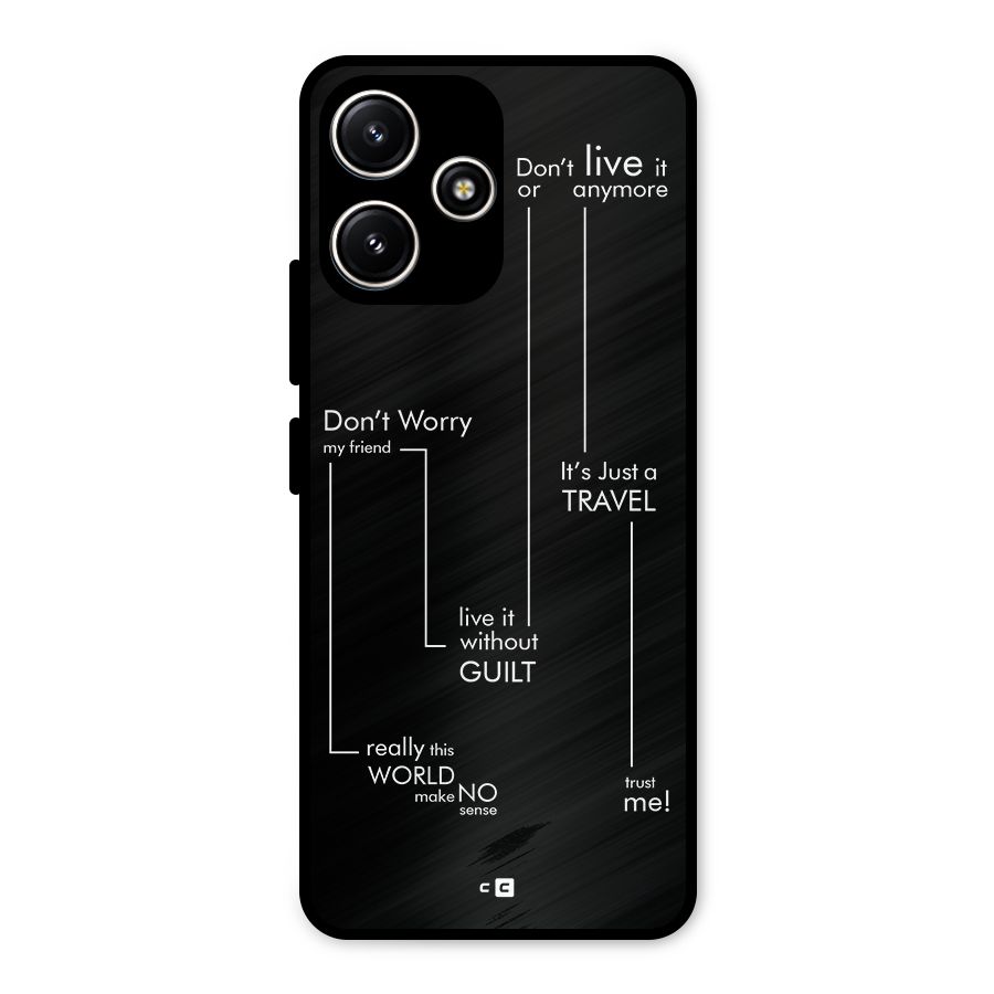 Quotes Of Life Metal Back Case for Poco M6 Pro