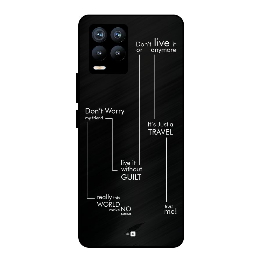 Quotes Of Life Metal Back Case for Realme 8 Pro