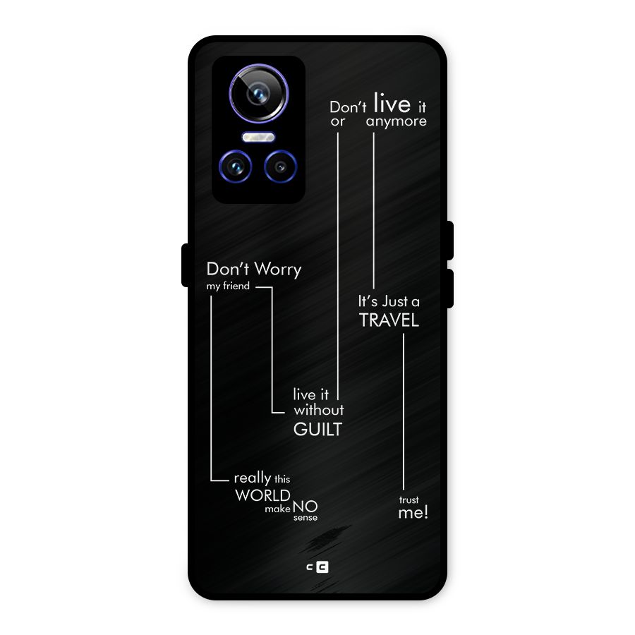 Quotes Of Life Metal Back Case for Realme GT Neo 3