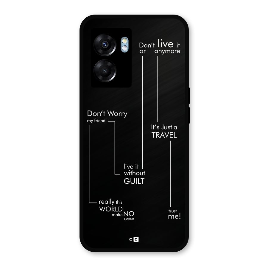 Quotes Of Life Metal Back Case for Realme Narzo 50 5G