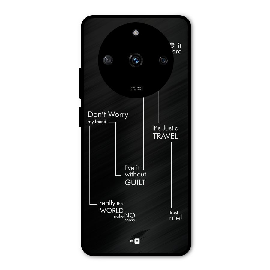Quotes Of Life Metal Back Case for Realme Narzo 60 5G