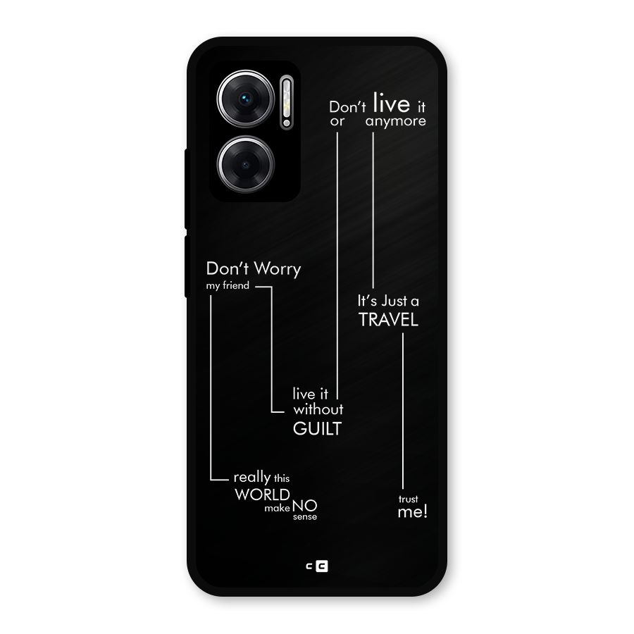 Quotes Of Life Metal Back Case for Redmi 11 Prime 5G