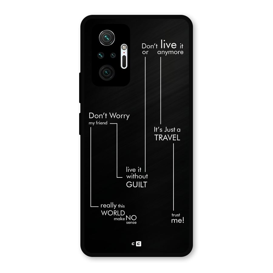 Quotes Of Life Metal Back Case for Redmi Note 10 Pro