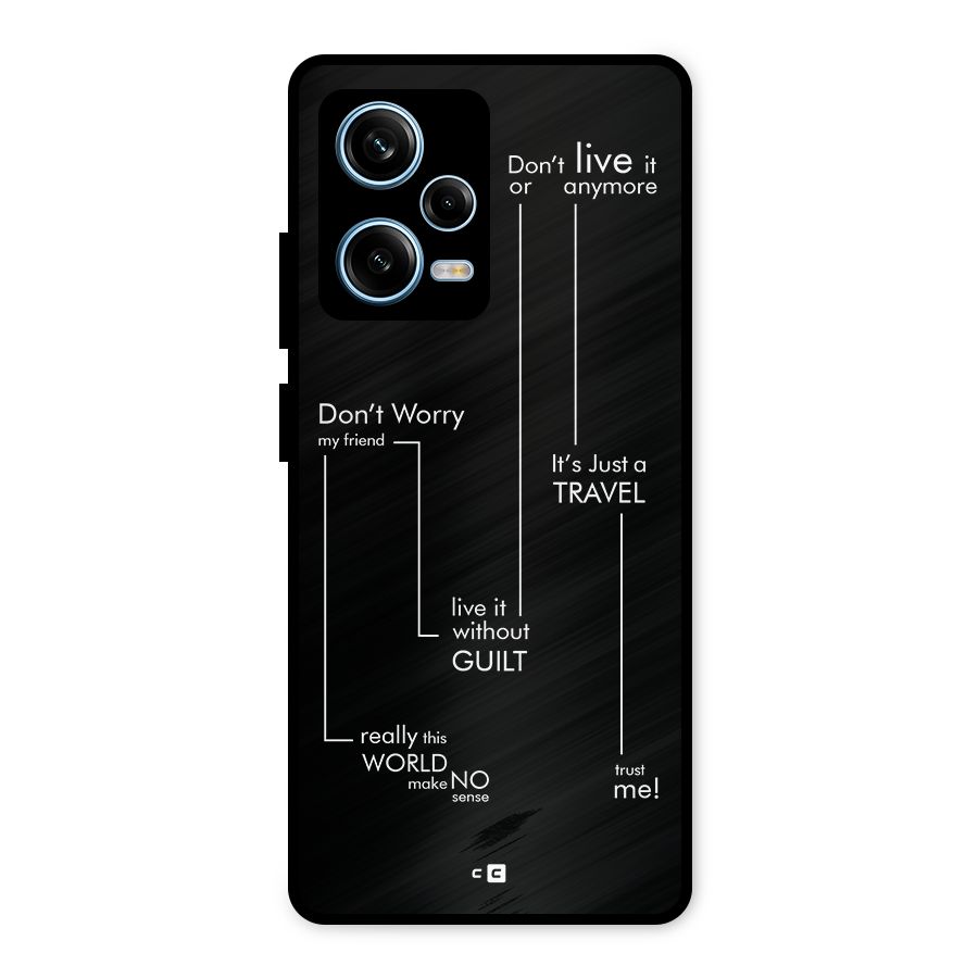 Quotes Of Life Metal Back Case for Redmi Note 12 Pro