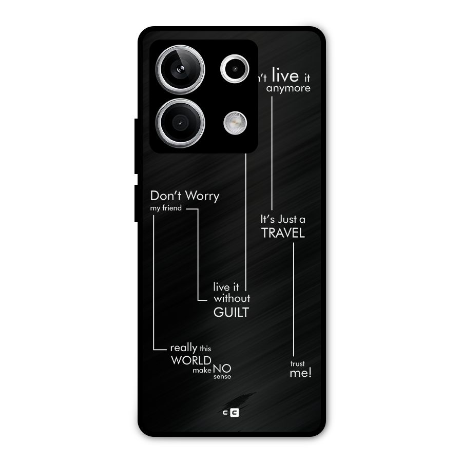 Quotes Of Life Metal Back Case for Redmi Note 13 5G