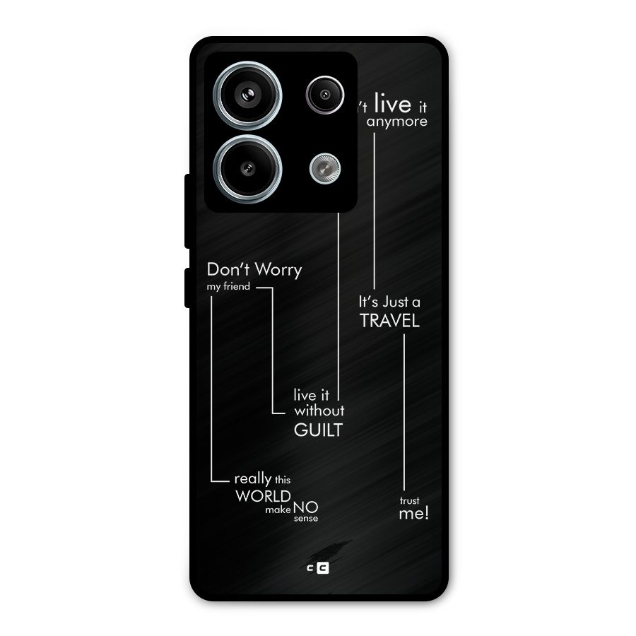 Quotes Of Life Metal Back Case for Redmi Note 13 Pro 5G