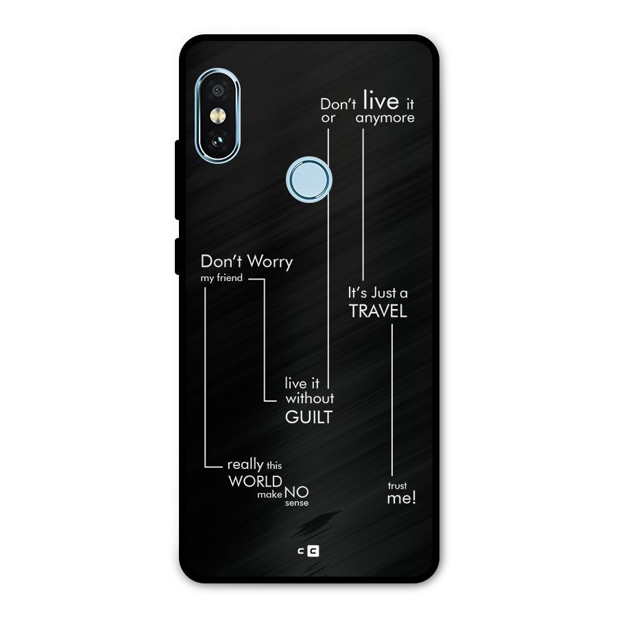 Quotes Of Life Metal Back Case for Redmi Note 5 Pro